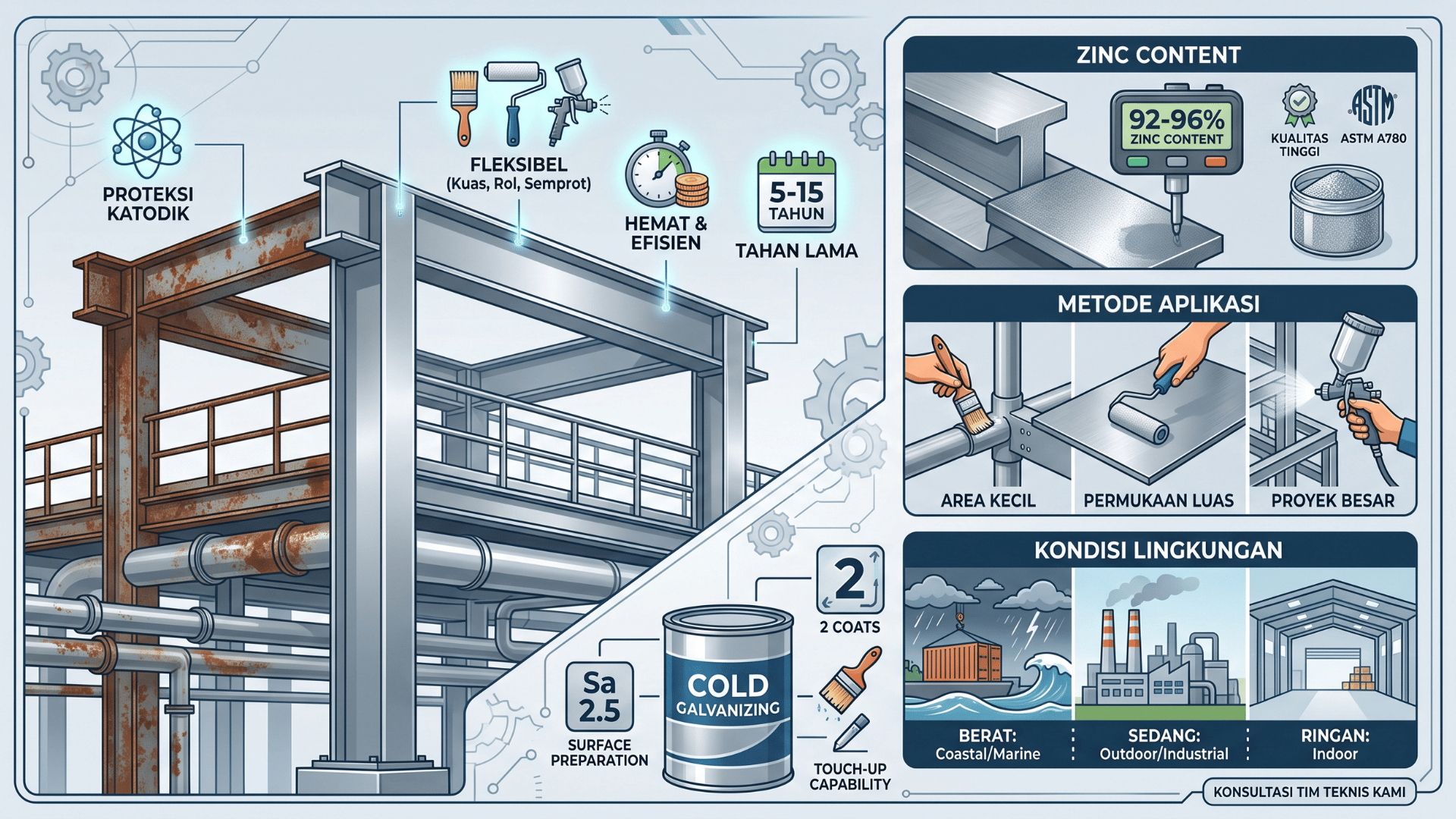 Memilih Cold Galvanizing yang Tepat untuk Proyek Anda
